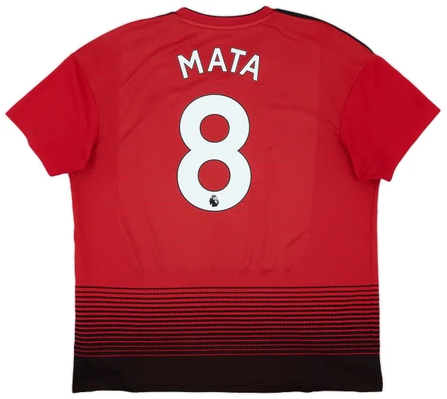 2018-19 Manchester United Home Shirt Mata #8 - 7/10 - (XL)
