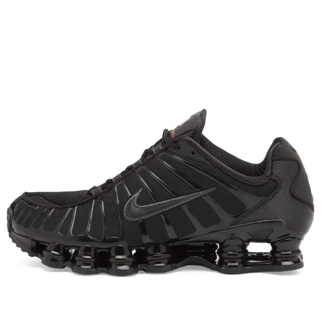 Nike Men's Shox Tl Sneaker Black/Hematite/Orange
