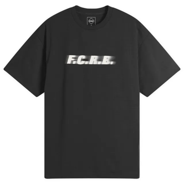 F.C. Real Bristol Men's Blurred Logo T-Shirt Black