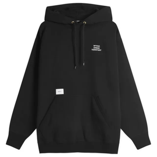 WTAPS Men's Wut Embroidered Hoodie Black