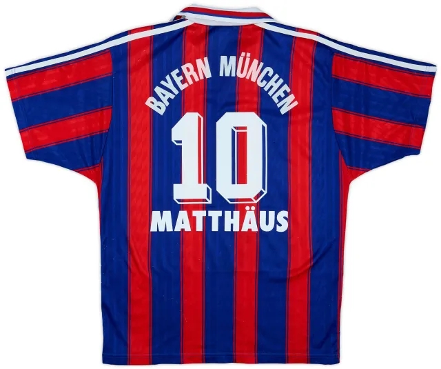 1995-97 Bayern Munich Home Shirt Matthaus #10 - 6/10 - (S)