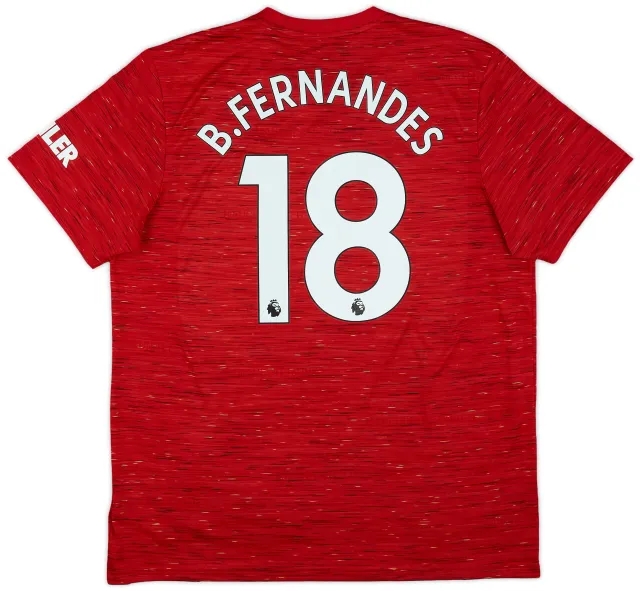 2020-21 Manchester United Home Shirt B.Fernandes #18 - 9/10 - (XL)