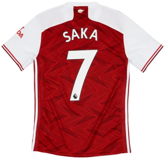 2020-21 Arsenal Home Shirt Saka #7 - 10/10 - (S)
