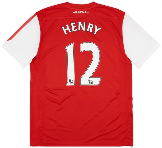 2011-12 Arsenal Home Shirt Henry #12 - 8/10 - (M)
