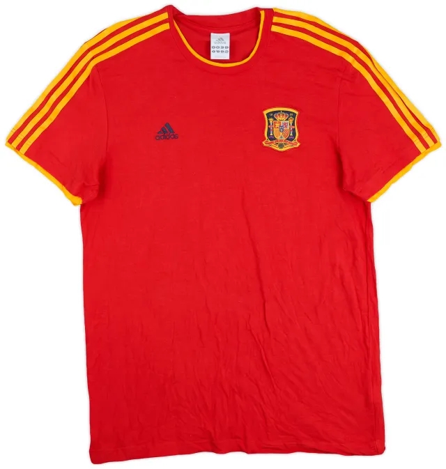 2009-10 Spain adidas Cotton Tee - 9/10 - (L)