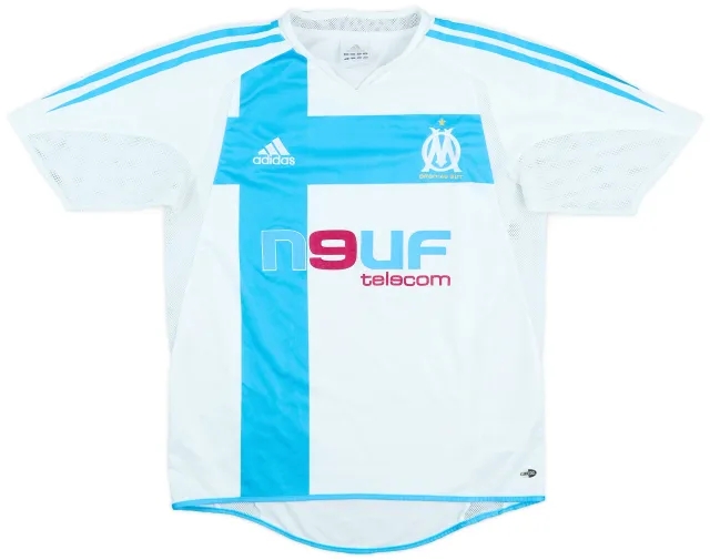 2004-05 Olympique Marseille Home Shirt - 9/10 - (L.Boys)