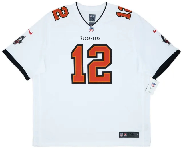2020-22 Tampa Bay Buccaneers Brady #12 Nike Game Away Jersey (3XL)