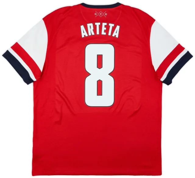 2012-14 Arsenal Home Shirt Arteta #8 - 8/10 - (XL)
