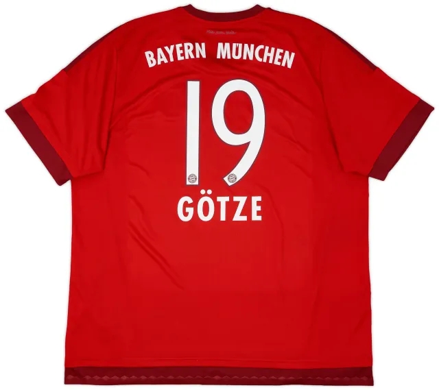2015-16 Bayern Munich Home Shirt Gotze #19 - 8/10 - (XXL)