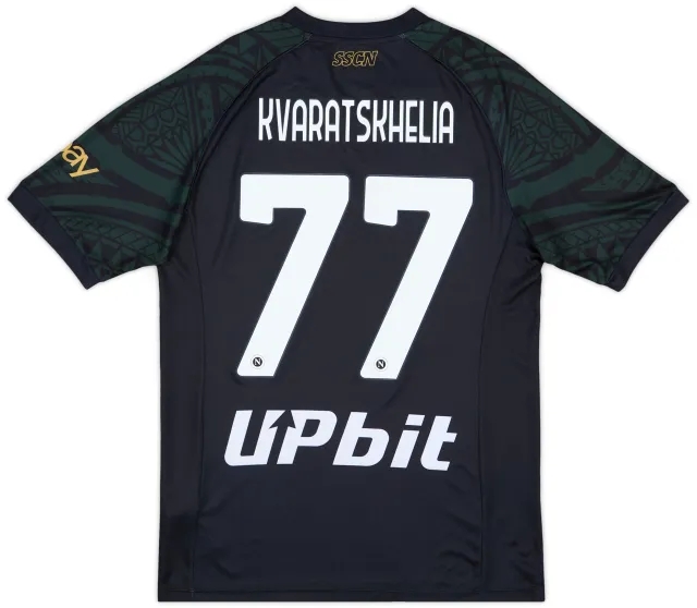 2023-24 Napoli Third Shirt Kvaratskhelia #77 (L)