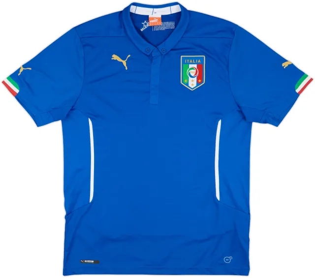 2014-15 Italy Home Shirt - 9/10 - (XL)