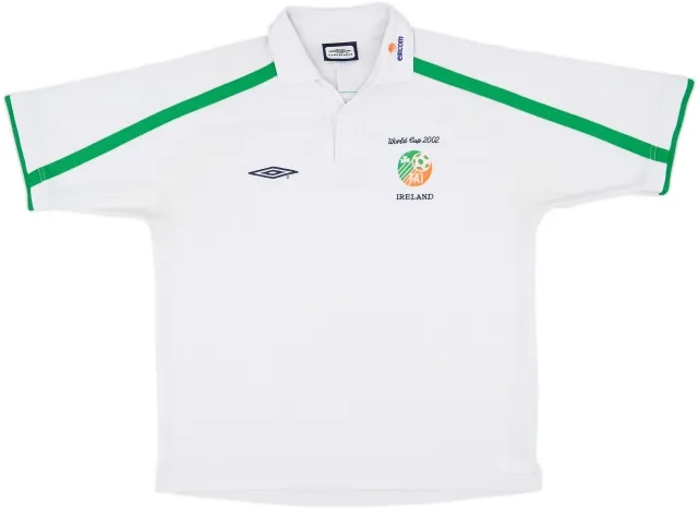2002 Ireland Umbro 'World Cup 2002' Polo Shirt - 6/10 - (L)