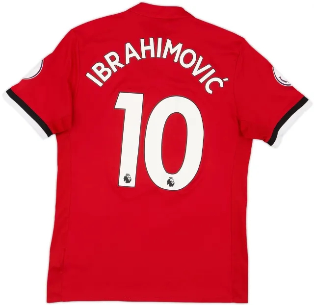 2017-18 Manchester United Home Shirt Ibrahimovic #10 - 8/10 - (S)