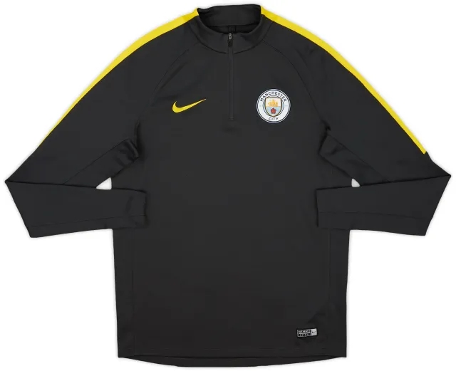 2016-17 Manchester City Nike 1/4 Zip Drill Top - 6/10 - (M)
