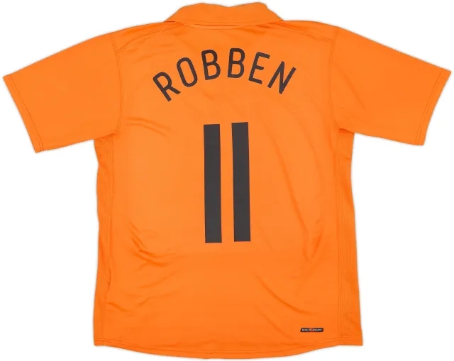 2006-08 Netherlands Home Shirt Robben #11 - 7/10 - (M)
