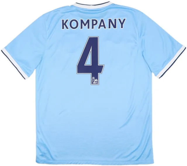 2013-14 Manchester City Home Shirt Kompany #4 - 7/10 - (L)
