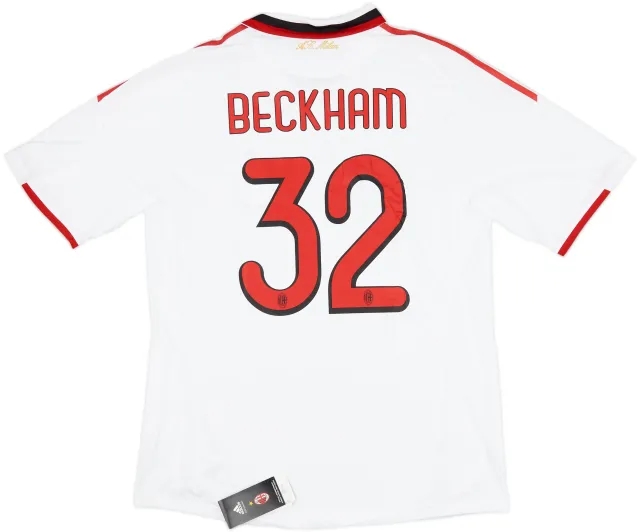 2009-10 AC Milan Player Issue Away Shirt Beckham #23 (L)