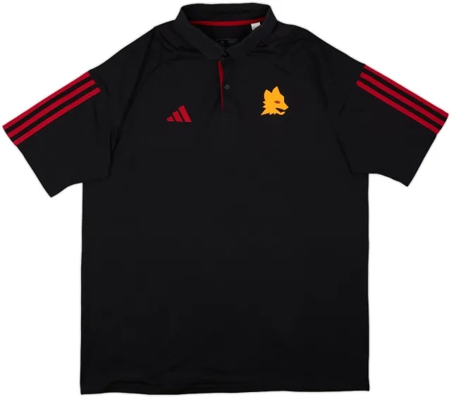 2023-24 Roma adidas Polo Shirt - 9/10 - (XL)