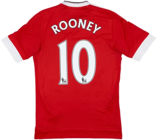 2015-16 Manchester United Home Shirt Rooney #10 - 5/10 - (XS)