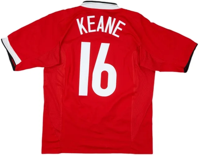 2004-06 Manchester United Home Shirt Keane #16 - 7/10 - (L)