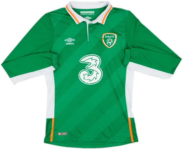 2016-17 Ireland Home L/S Shirt - 8/10 - (S)