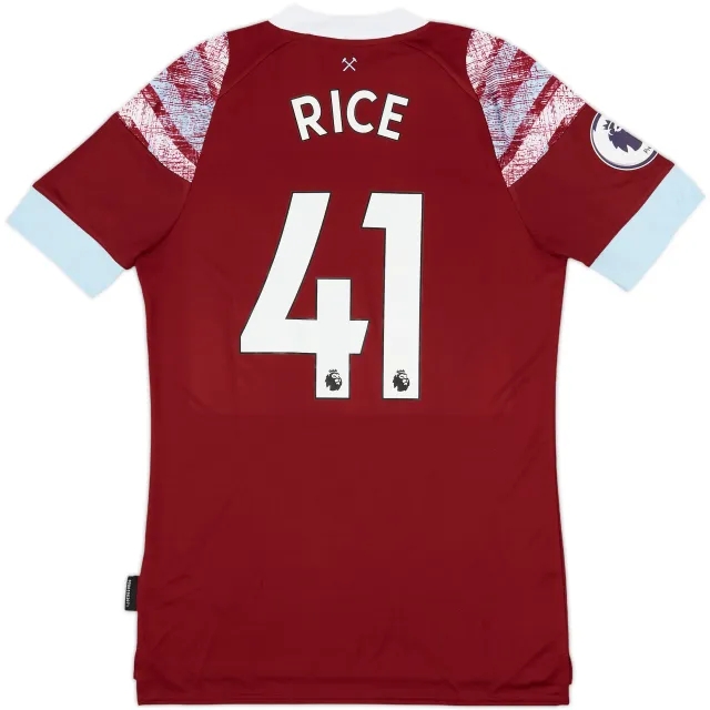 2022-23 West Ham Home Shirt Rice #41 (S)
