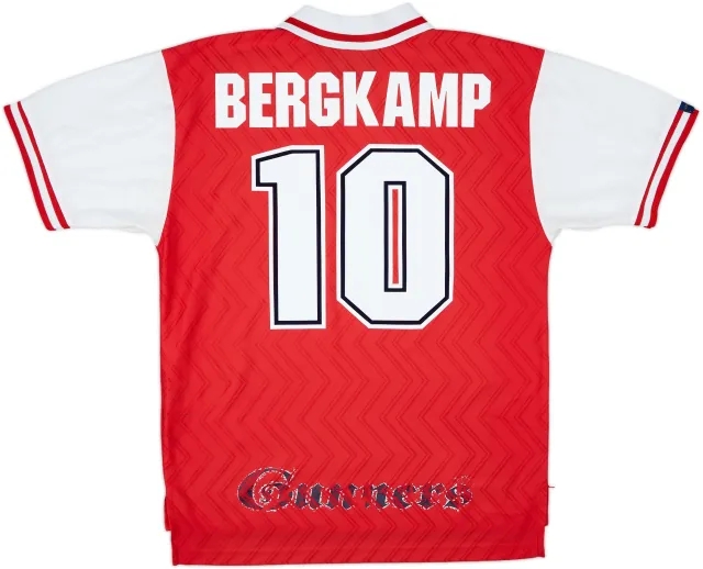1996-98 Arsenal Home Shirt Bergkamp #10 - 5/10 - (L)