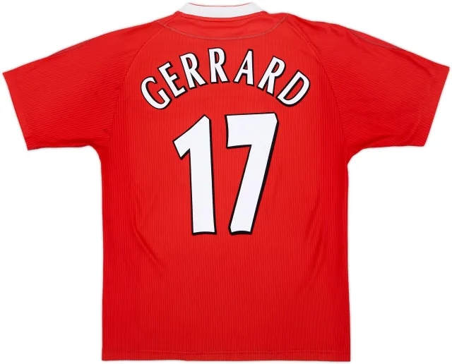 2002-04 Liverpool Home Shirt Gerrard #17 - 4/10 - (L)