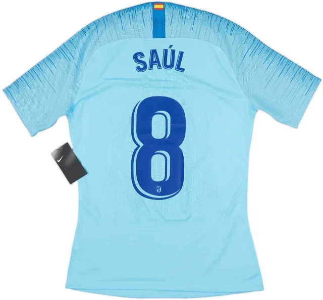 2018-19 Atletico Madrid Player Issue Away Shirt Saul #8 (M)
