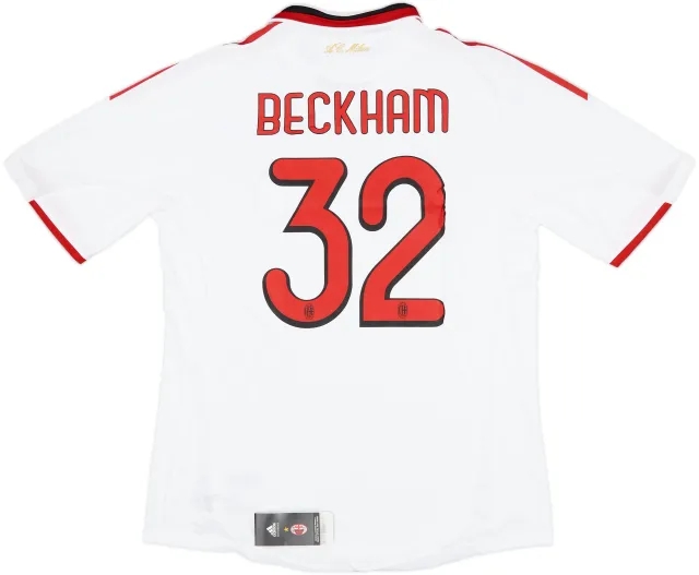 2009-10 AC Milan Player Issue Away Shirt Beckham #23 (L)