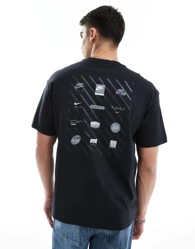 Nike Air Back Hit T-Shirt - Black - Mens