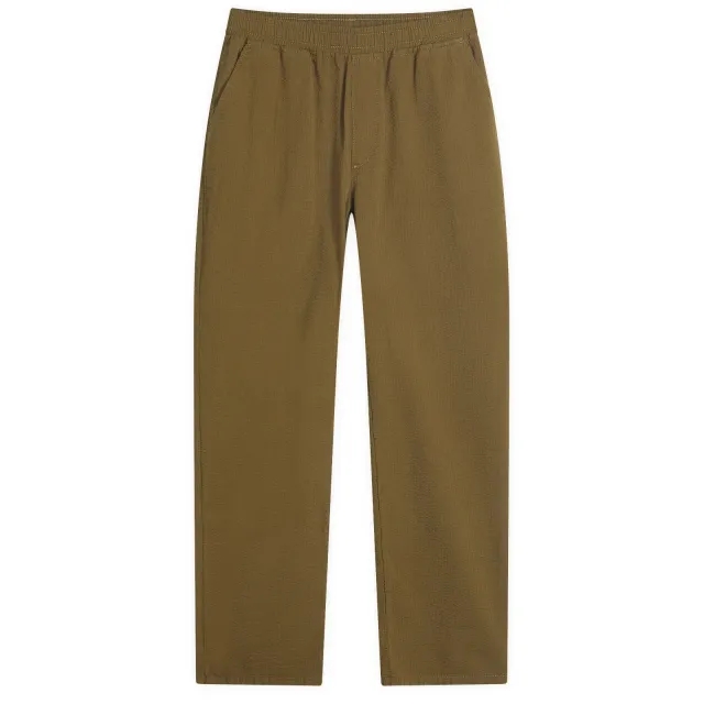 Foret Men's Calm Seersucker Trousers Army