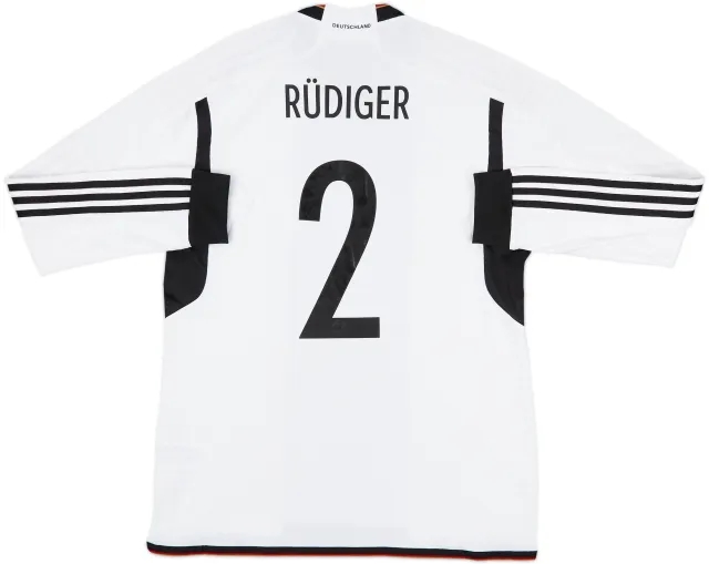 2022-23 Germany Authentic Home L/S Shirt Rudiger #2 (L)