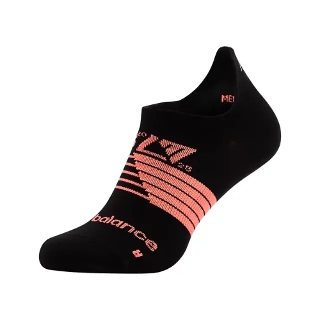 New Balance Unisex London Marathon No Show in Black Nylon
