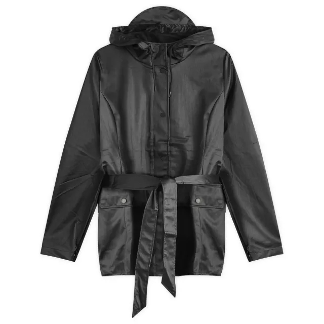Rains Women's Curve Rain Jacket Black Grain
