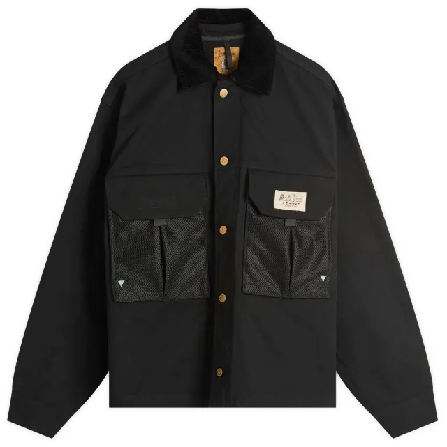 Brain Dead Men's Cropped Chore Jacket Black