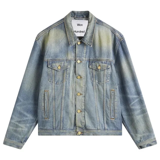 Won Hundred Men's Liverpool Denim Jacket Vintage Tinted Blue