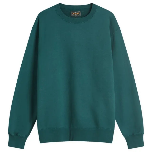 Beams Plus Men's Crew Sweatshirt Dark Green