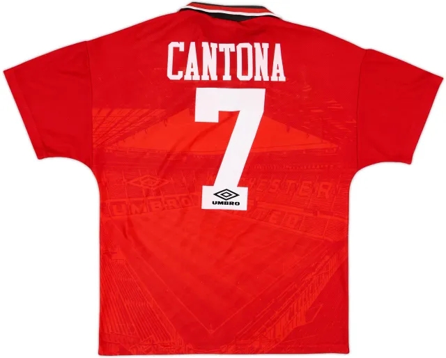 1994-96 Manchester United Home Shirt Cantona #7 - 5/10 - (M)