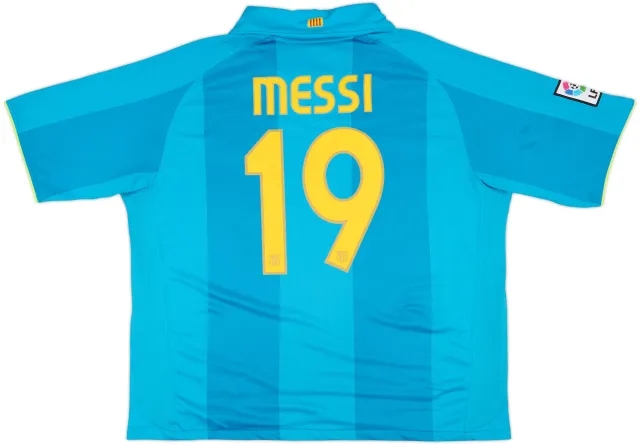 2007-09 Barcelona Away Shirt Messi #19 - 5/10 - (XXL)