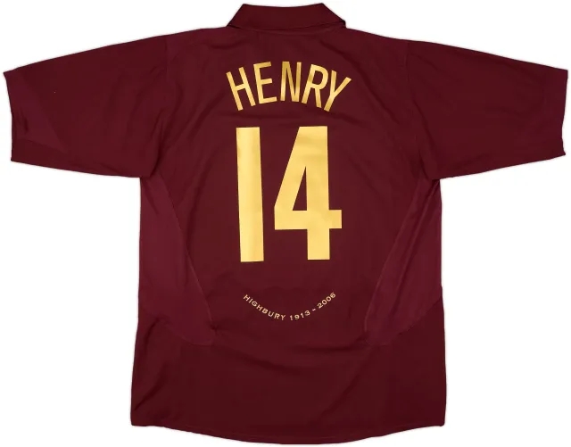 2005-06 Arsenal Home Shirt Henry #14 - 9/10 - (XL)