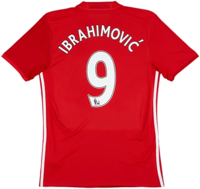2016-17 Manchester United Home Shirt Ibrahimovic #9 - 5/10 - (S)