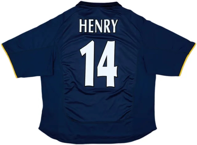 2000-02 Arsenal European Shirt Henry #14 - 7/10 - (XL)