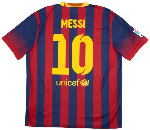 2013-14 Barcelona Home Shirt Messi #10 - 6/10 - (XL)