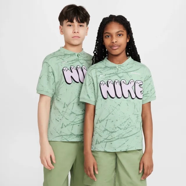 Nike SB Older Kids' Dri-FIT Skate Top - Green - Sustainable Materials