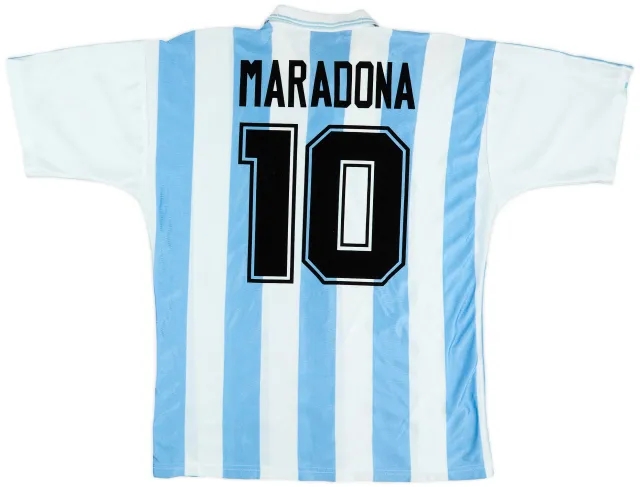 1994 Argentina Home Shirt Maradona #10 - 6/10 - (L/XL)