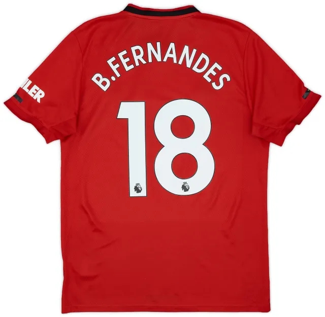 2019-20 Manchester United Home Shirt B.Fernandes #18 - 6/10 - (M)