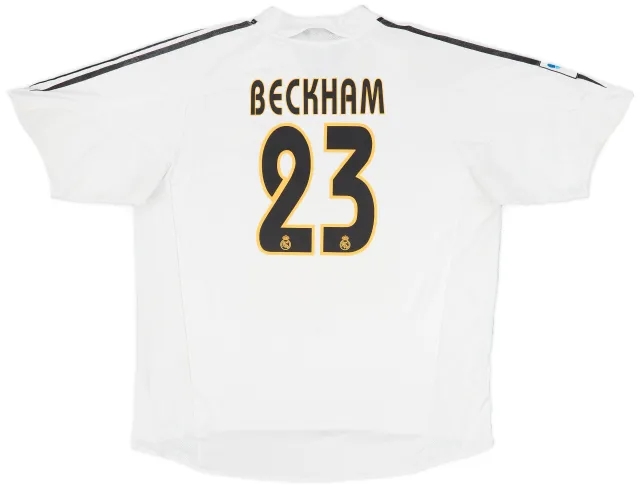2004-05 Real Madrid Home Shirt Beckham #23 - 5/10 - (XXL)