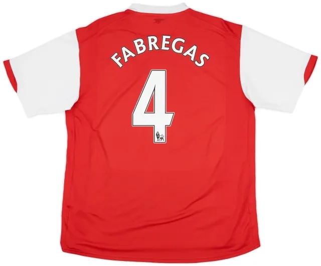 2006-08 Arsenal Home Shirt Fabregas #4 - 6/10 - (XL)
