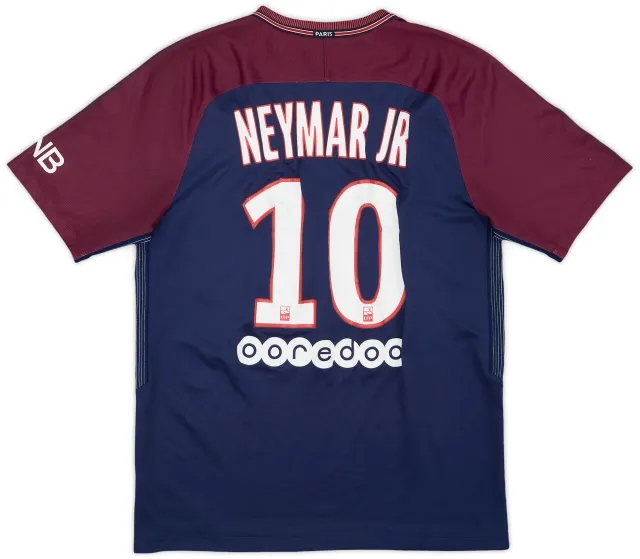 2017-18 Paris Saint-Germain Home Shirt Neymar Jr #10 - 6/10 - (M)